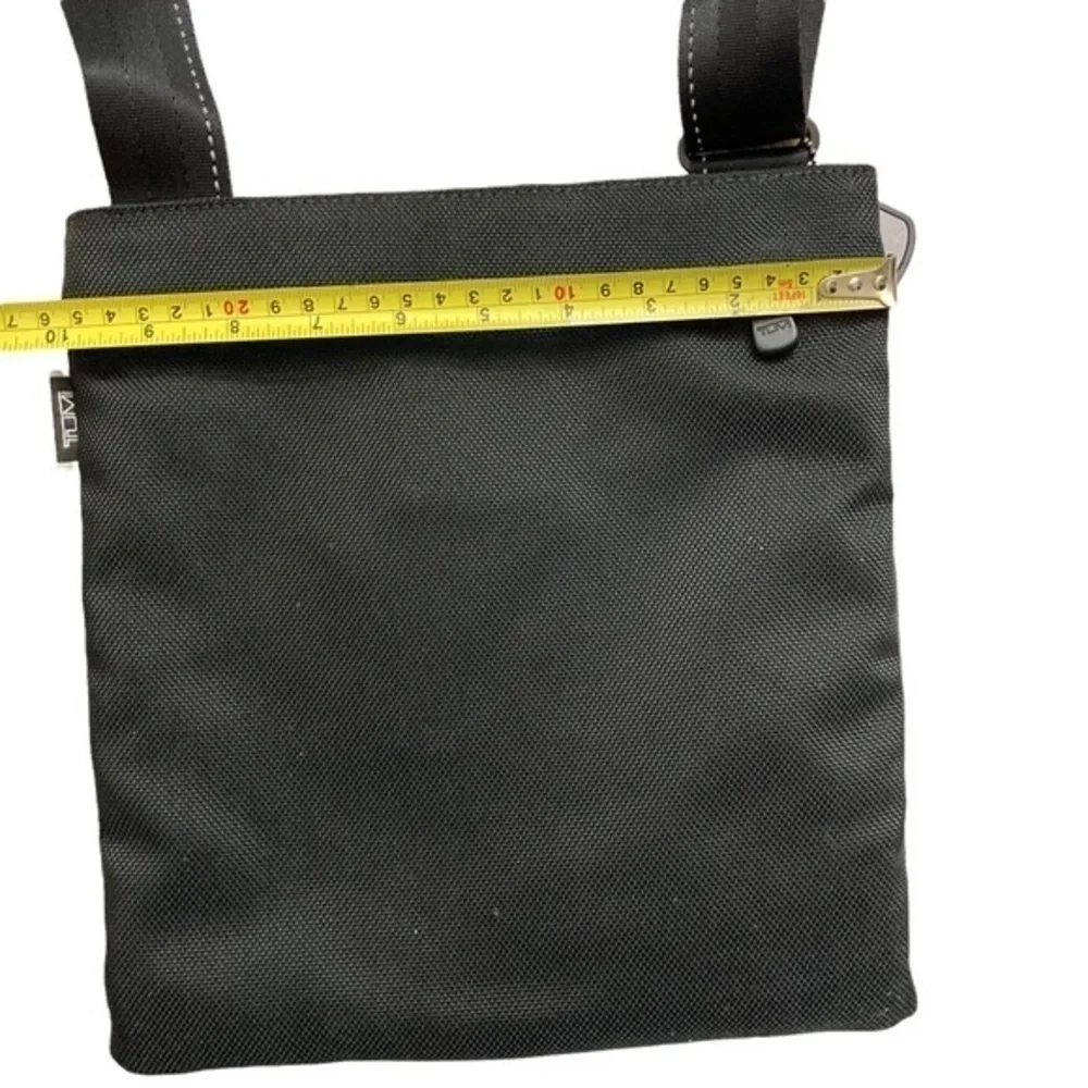 Tumi tech black nylon messenger bag